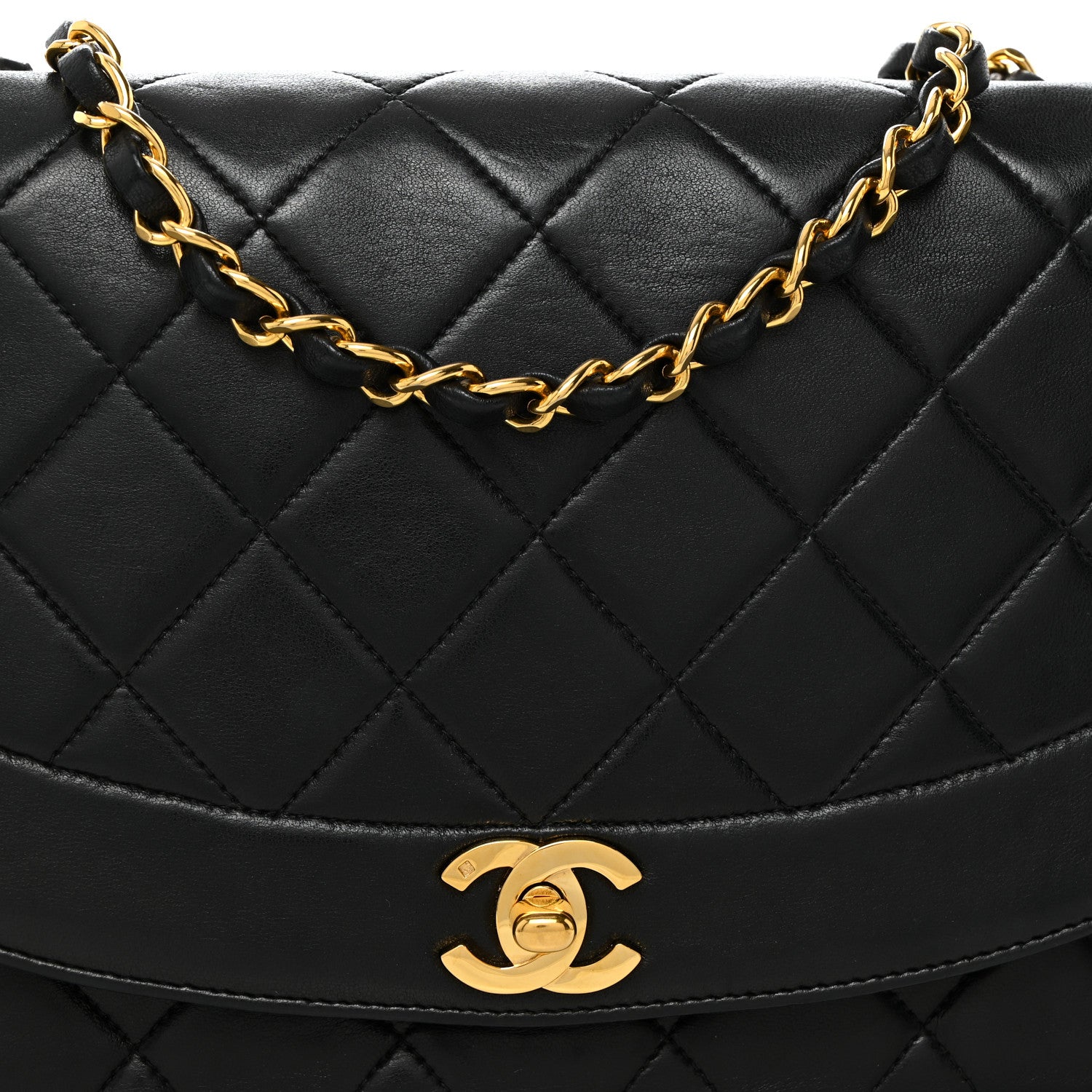 Chanel Lambskin Quilted Medium Single Flap Black 8 of 10