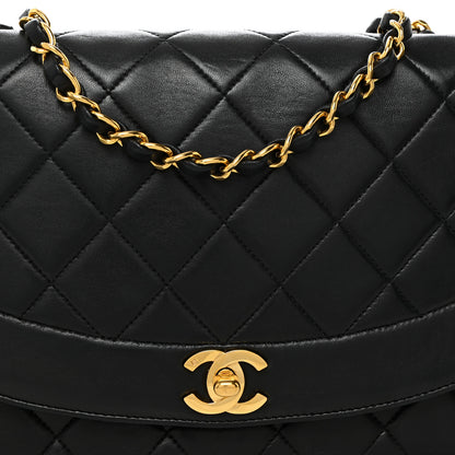 Chanel Lambskin Quilted Medium Single Flap Black 8 of 10