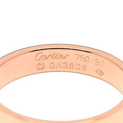 Cartier 18K Pink Gold 4mm LOVE Wedding Band Ring 57 8 4 of 4