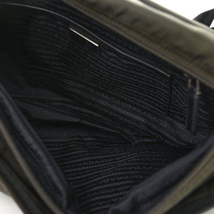 Prada Tessuto Nylon Saffiano Messenger Bag Mimetico 4 of 13