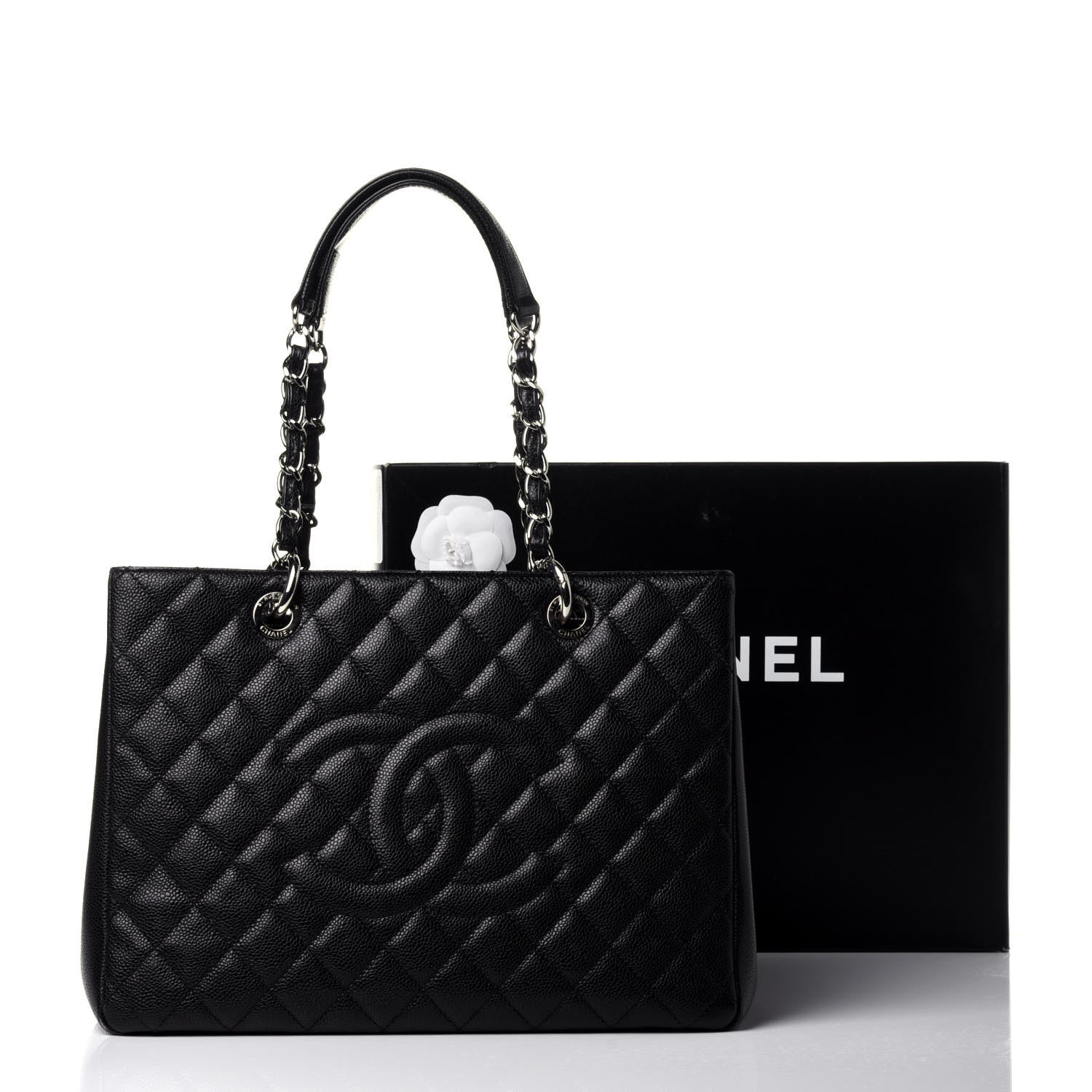 Chanel Caviar Quilted Grand Shopping Tote GST Black 11 of 11