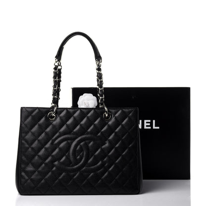 Chanel Caviar Quilted Grand Shopping Tote GST Black 11 of 11