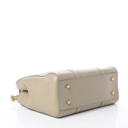 Mulberry Classic Grain Calfskin Small Bayswater Double Zip Tote Dune 3 of 8