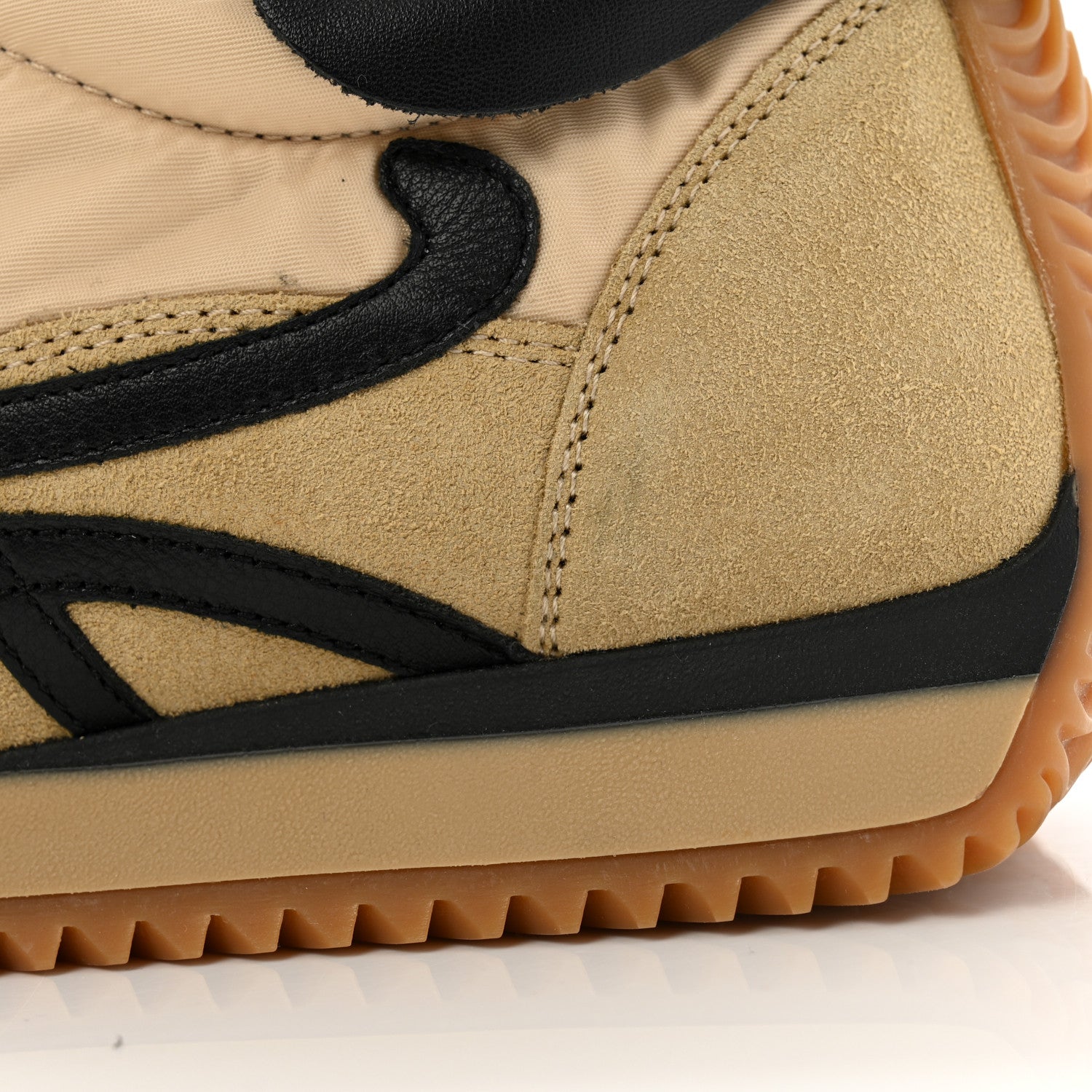 Loewe Nylon Suede Flow Runner Sneakers 40 Gold Black 10 of 12