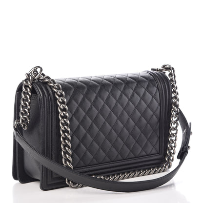 Chanel Caviar Quilted New Medium Boy Flap Black 3 of 10