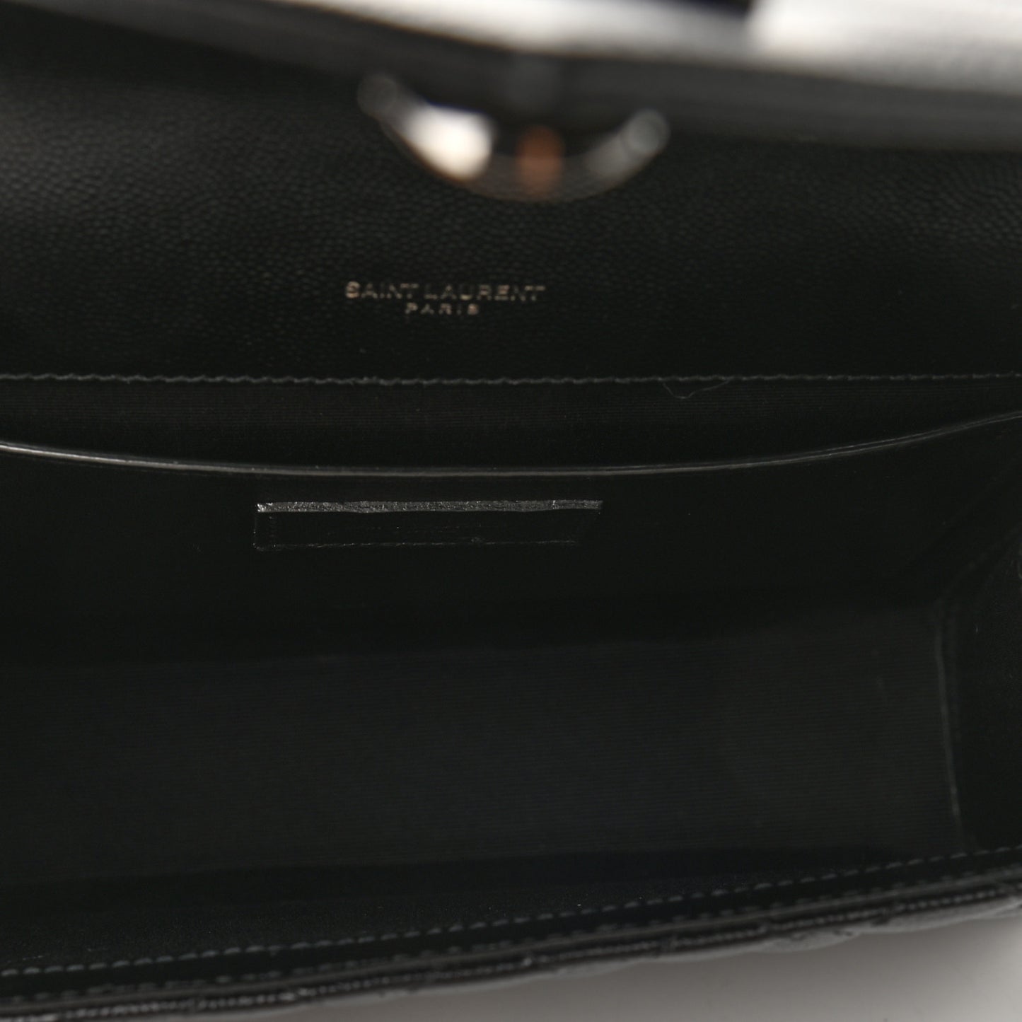 Grain De Poudre Textured Mixed Matelasse Triquilt Medium Monogram Satchel Black