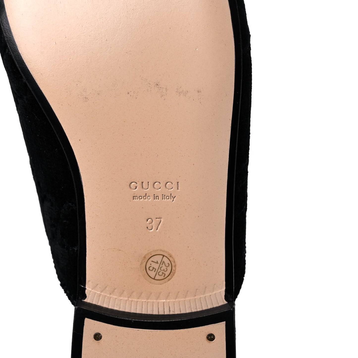 Velvet GG Monogram Womens Princetown Slippers 37 Black