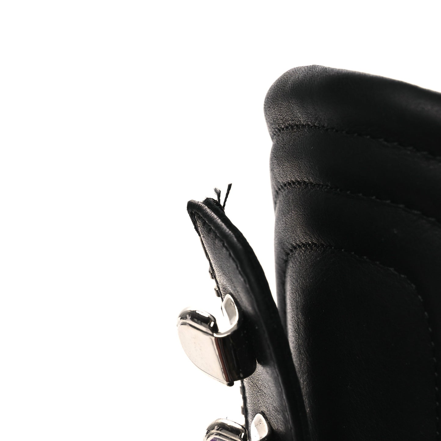 Calfskin Quilted En Hiver Boots 39.5 Black