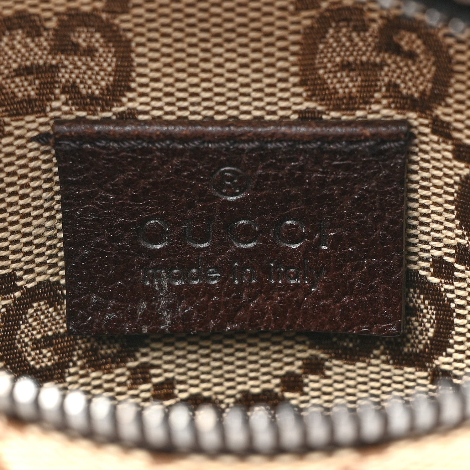 Gucci GG Monogram Double Pocket Belt Bag Dark Brown 8 of 14