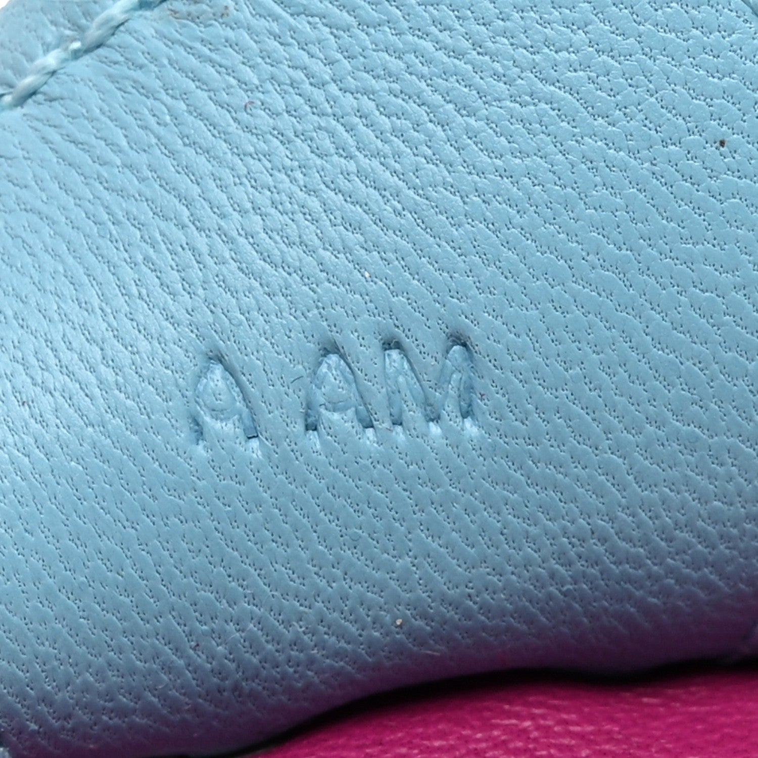 Hermes Milo Lambskin Grigri Rodeo Horse Bag Charm MM Rose Pourpre Cornaline Celeste 4 of 5