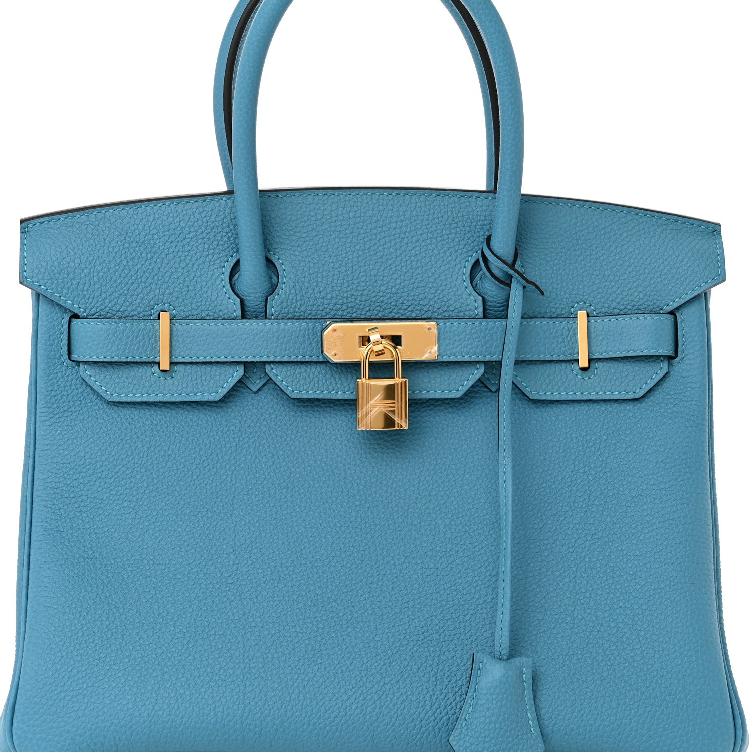 Hermes Togo Birkin 30 Turquoise 8 of 12