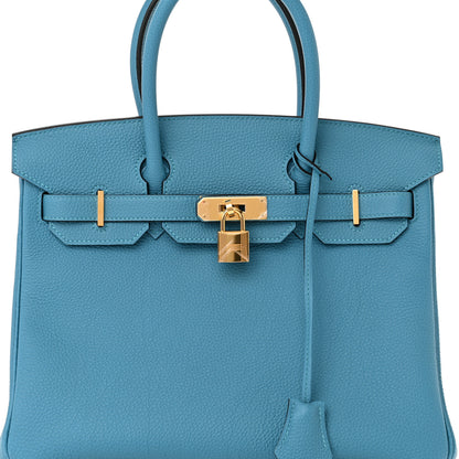 Hermes Togo Birkin 30 Turquoise 8 of 12
