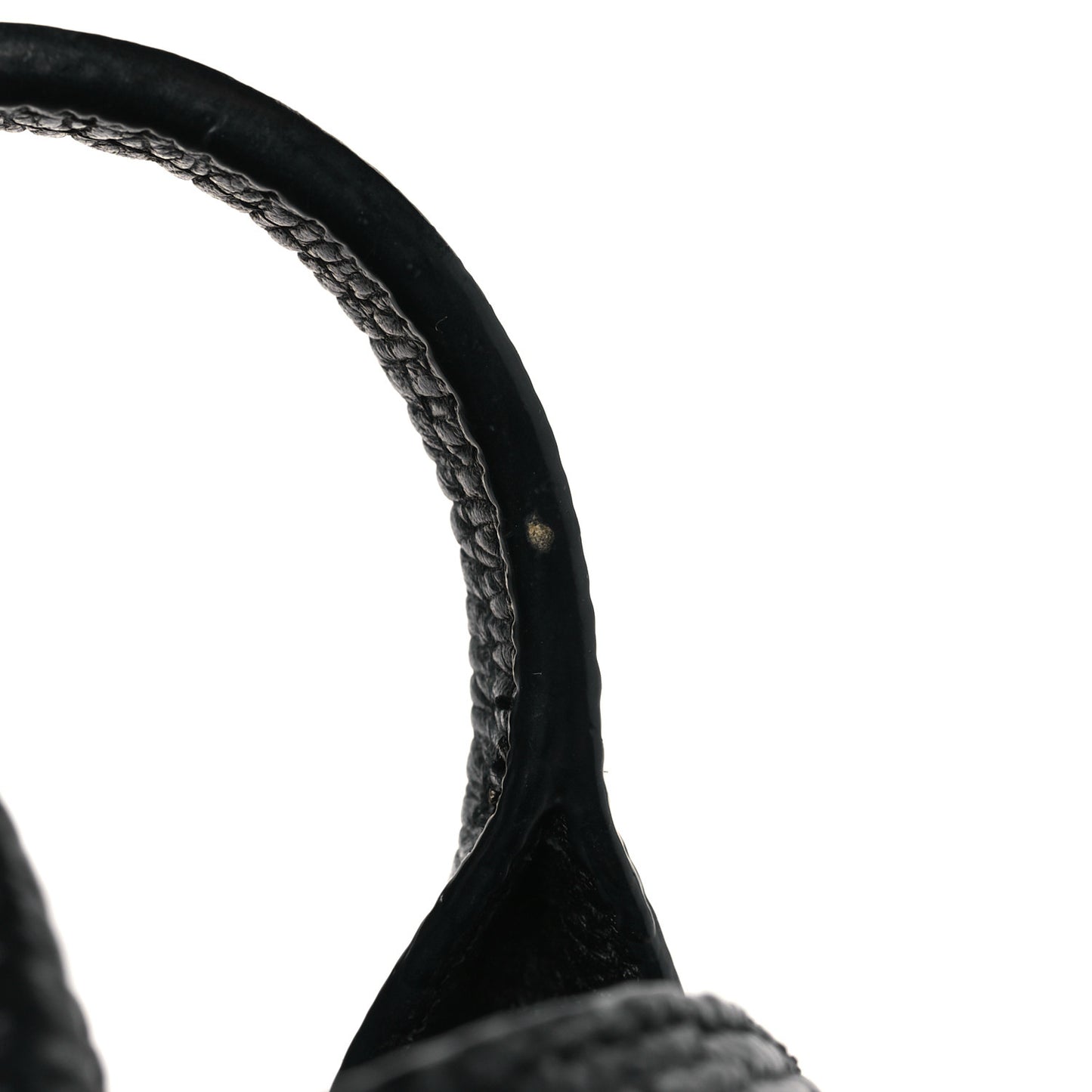 Textured Calfskin Denim Mini Pashli Satchel Black