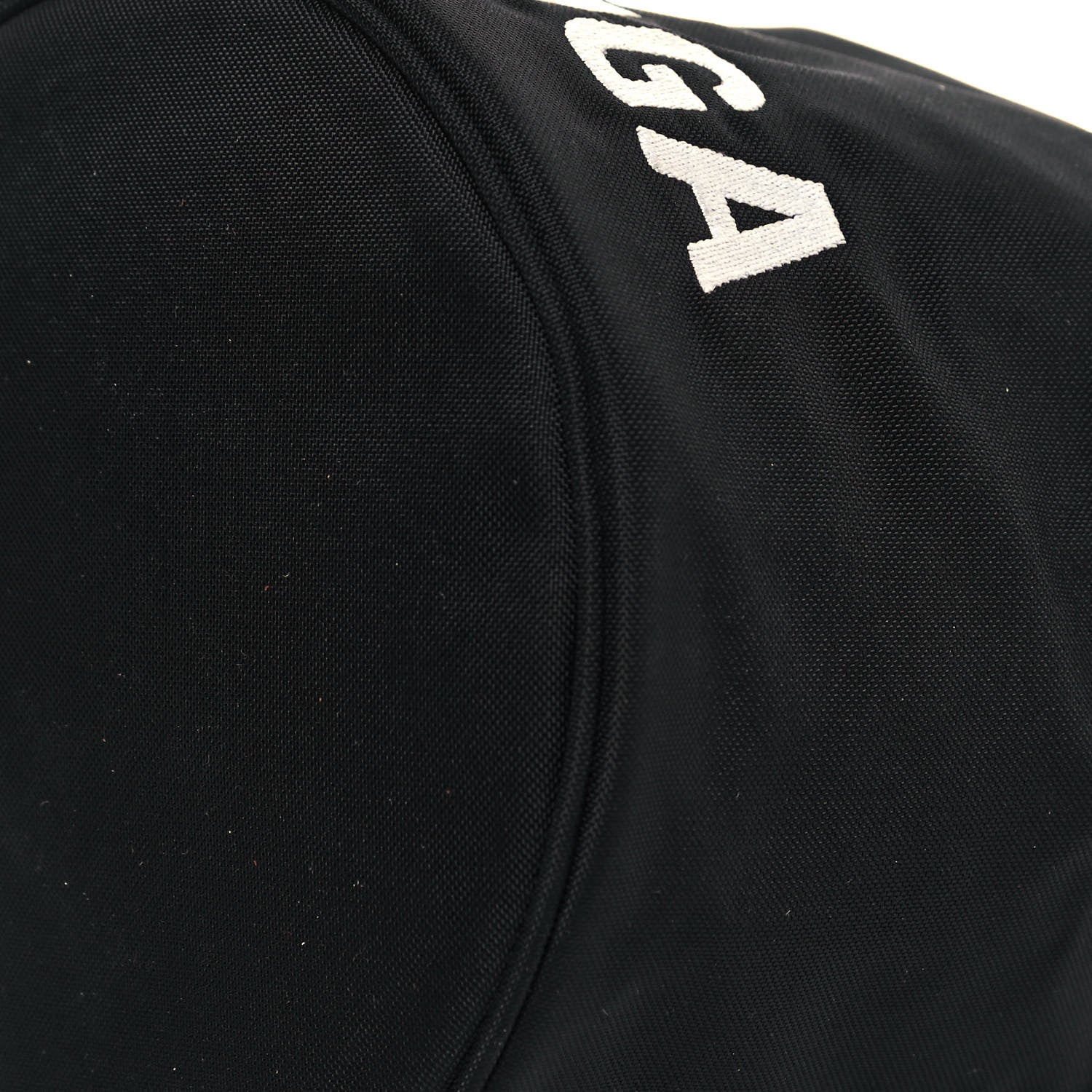 Balenciaga Recycled Sport Nylon Logo Embroidered Wheel Drawstring Bucket Bag XS Black 9 of 10