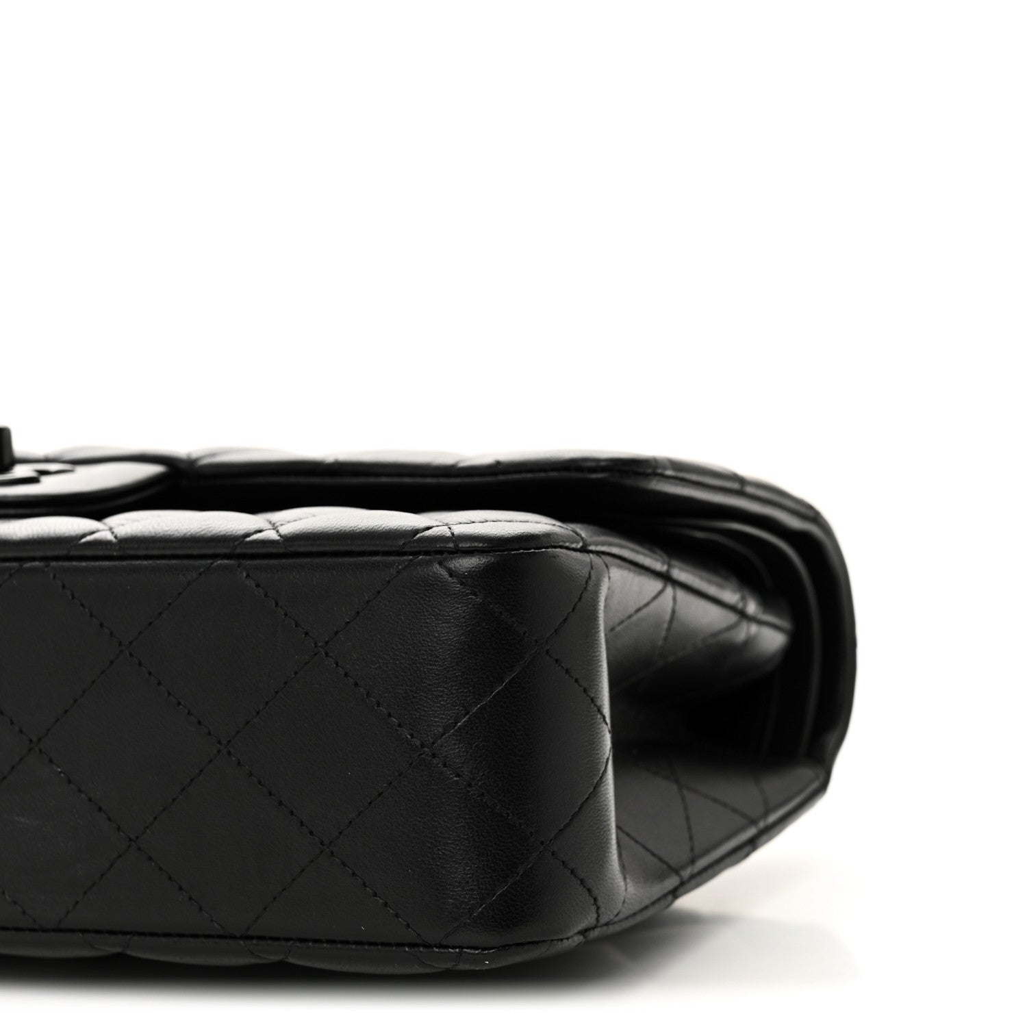Chanel Lambskin Quilted Medium Double Flap So Black 10 of 11