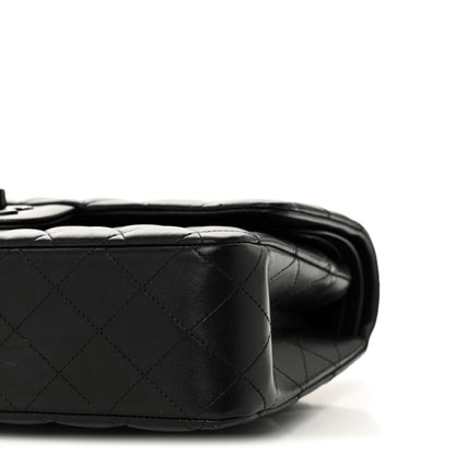 Chanel Lambskin Quilted Medium Double Flap So Black 10 of 11