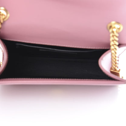 Saint Laurent Grain De Poudre Small Classic Monogram Kate Satchel Old Rose 5 of 14