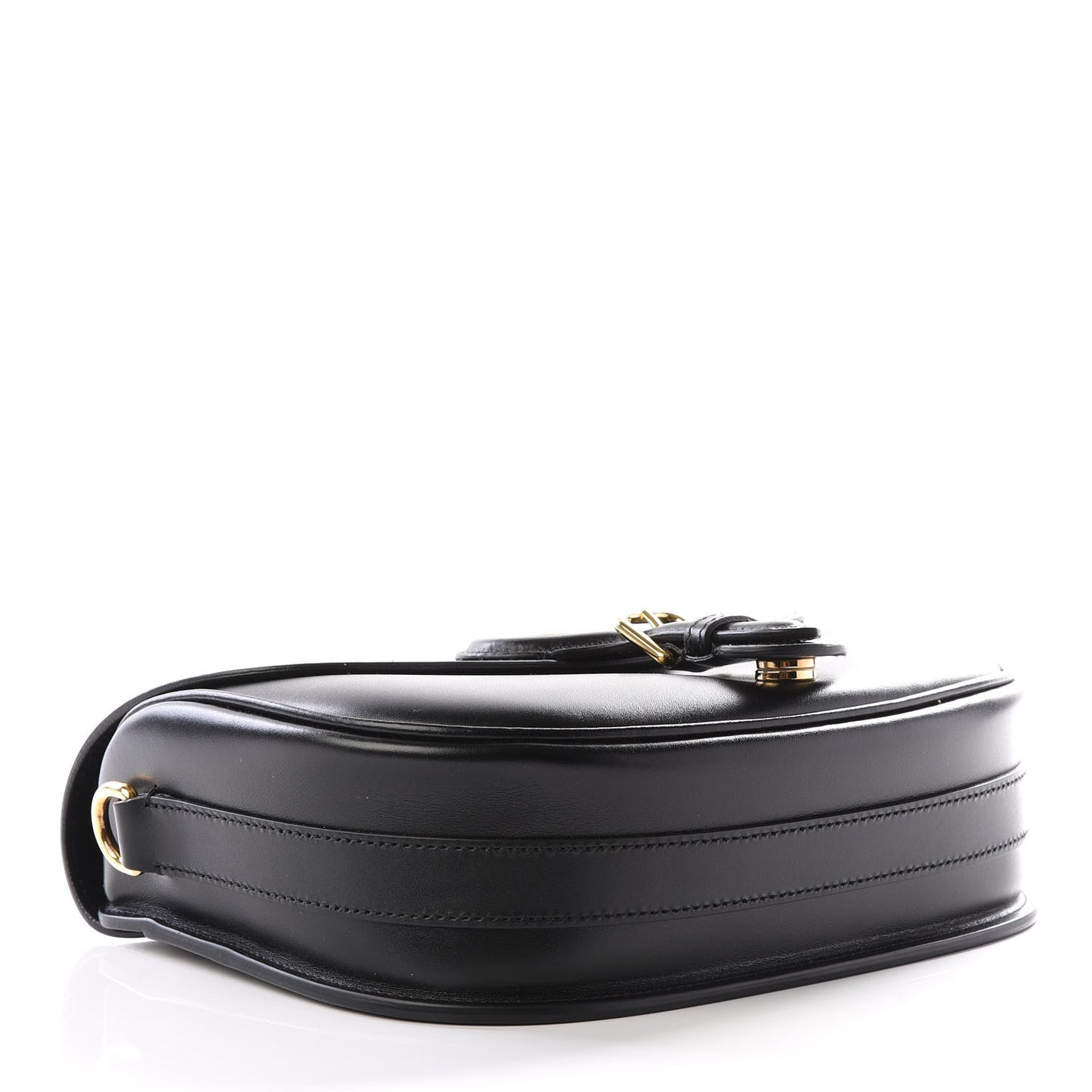 Box Calfskin Medium Bobby Flap Black