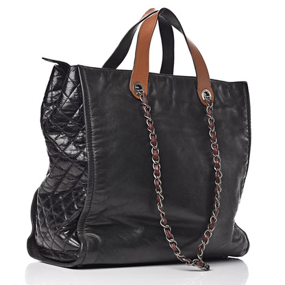 Chanel Iridescent Calfskin In the Mix Tote Black 3 of 17