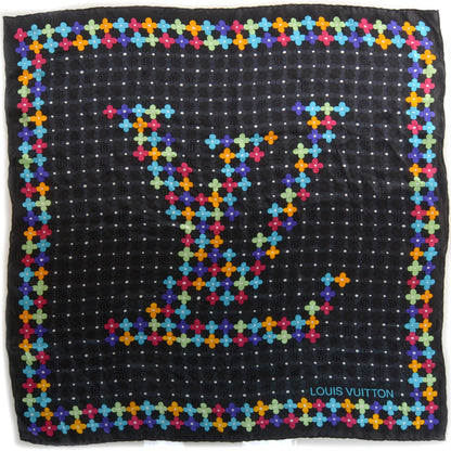 Louis Vuitton Silk Farandole Square Scarf Black 2 of 6