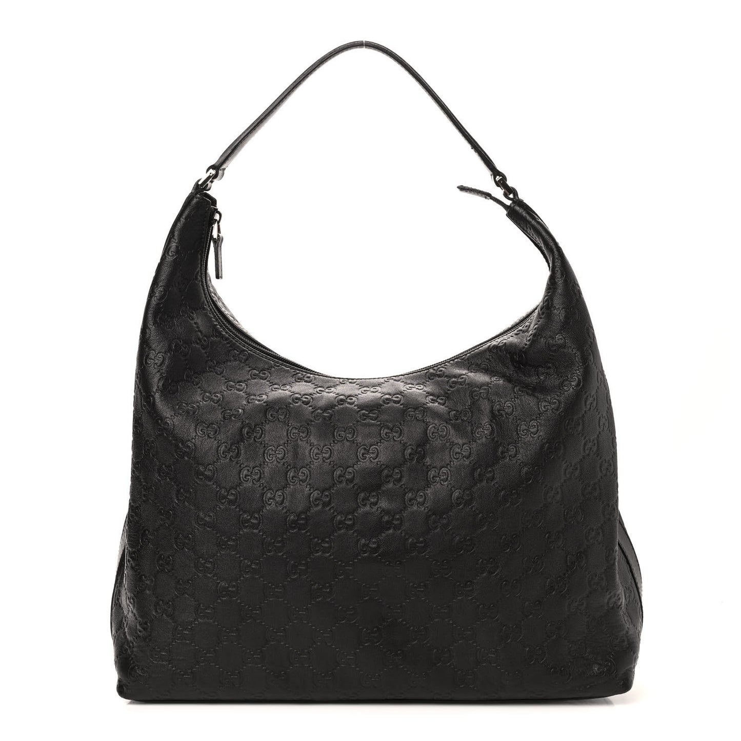 Guccissima Large Hobo Black