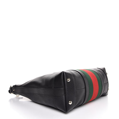 Gucci Calfskin Vintage Web Medium Hobo Black 4 of 7