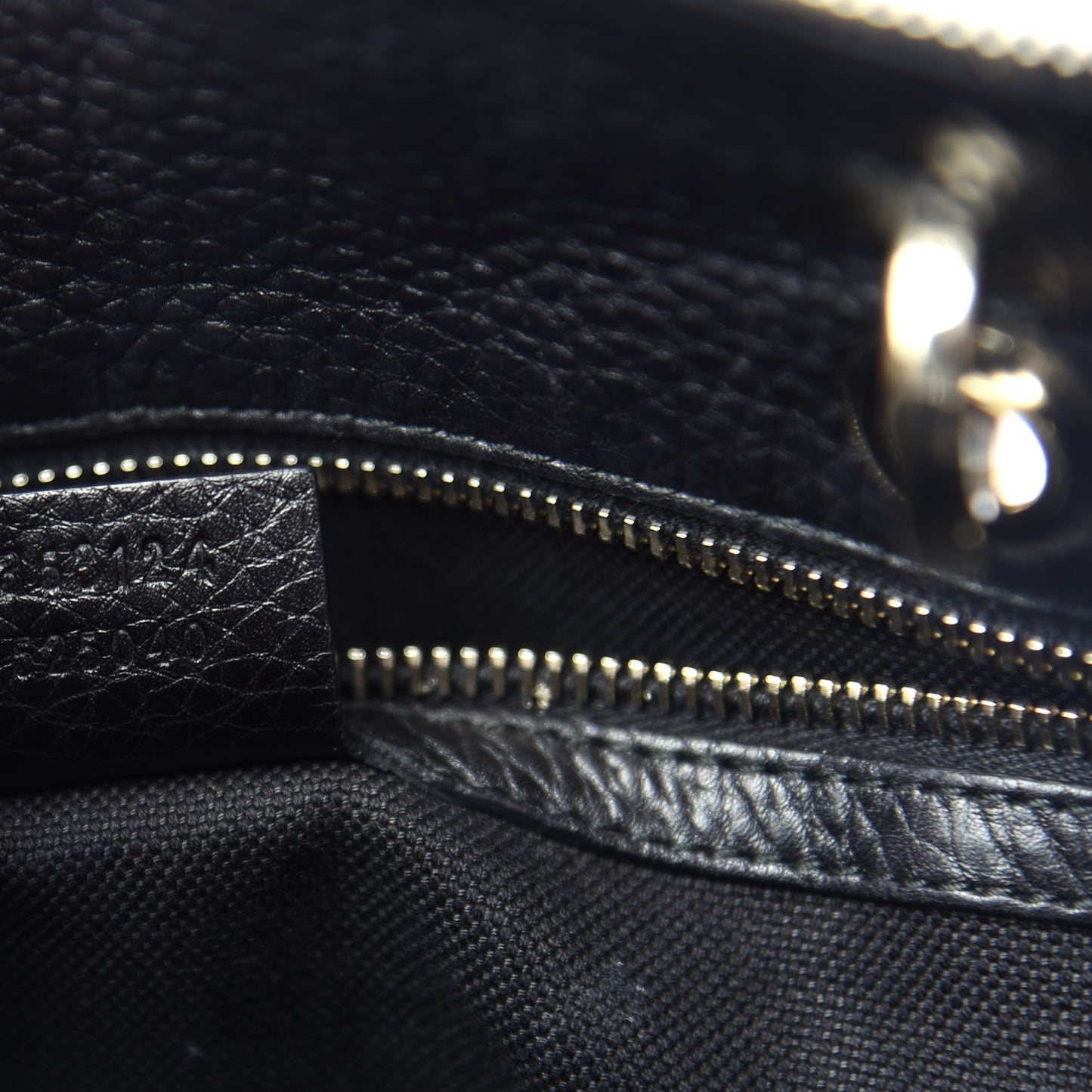 Calfskin Bamboo Medium Shopper Boston Black