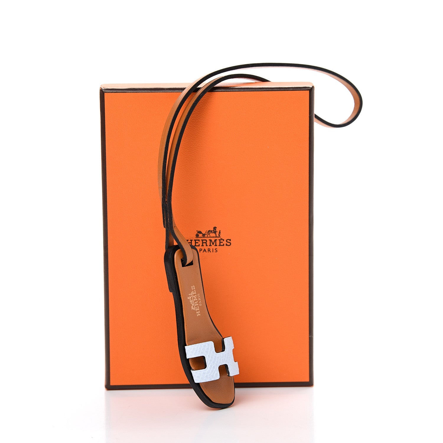Hermes Epsom Butler Calfskin Hunter Oran Nano Bag Charm Bleu Brume 5 of 5