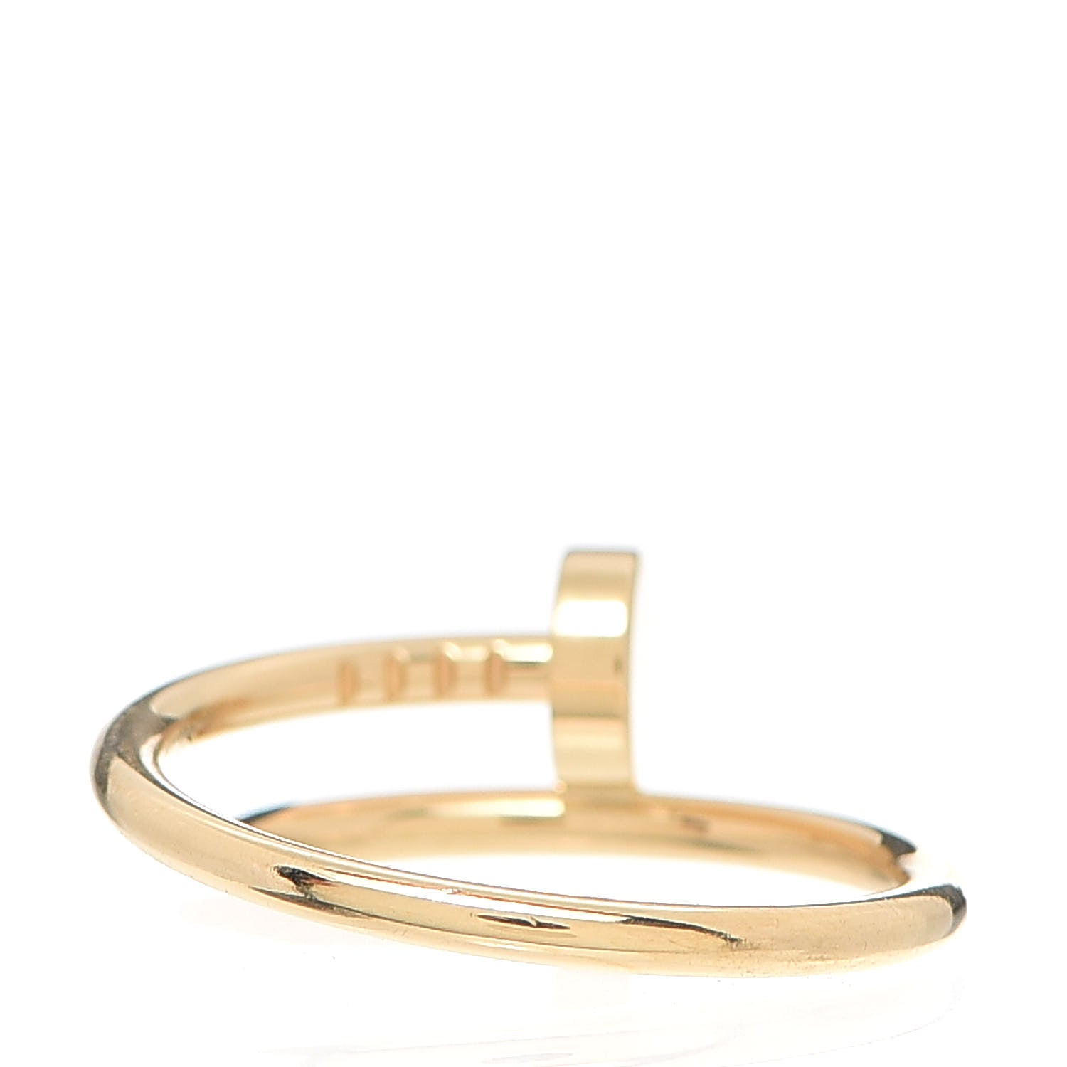 Cartier 18K Yellow Gold Small Juste Un Clou Ring 53 6.5 3 of 7