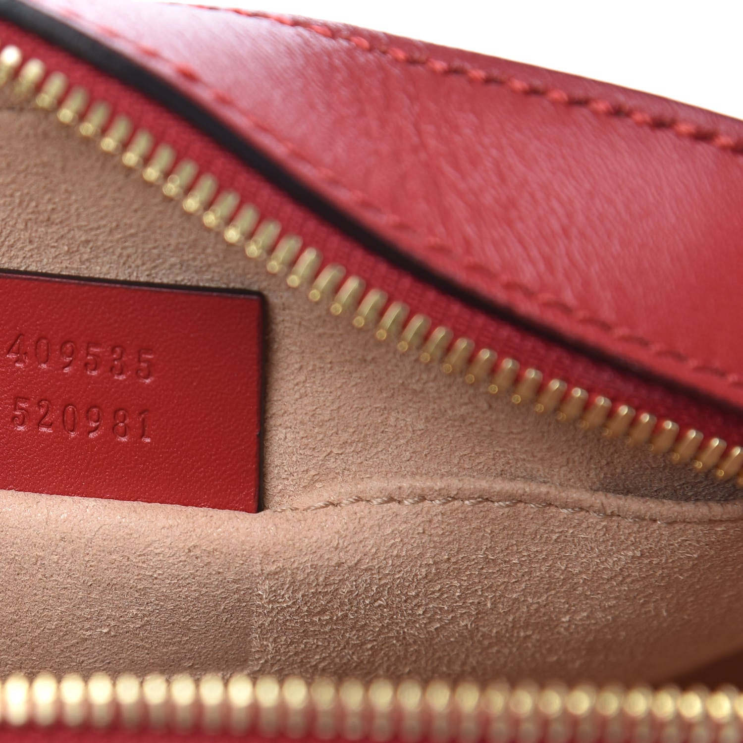 Gucci GG Supreme Monogram Kingsnake Heart Embroidered Mini Chain Shoulder Bag Beige Hibiscus Red 7 of 10