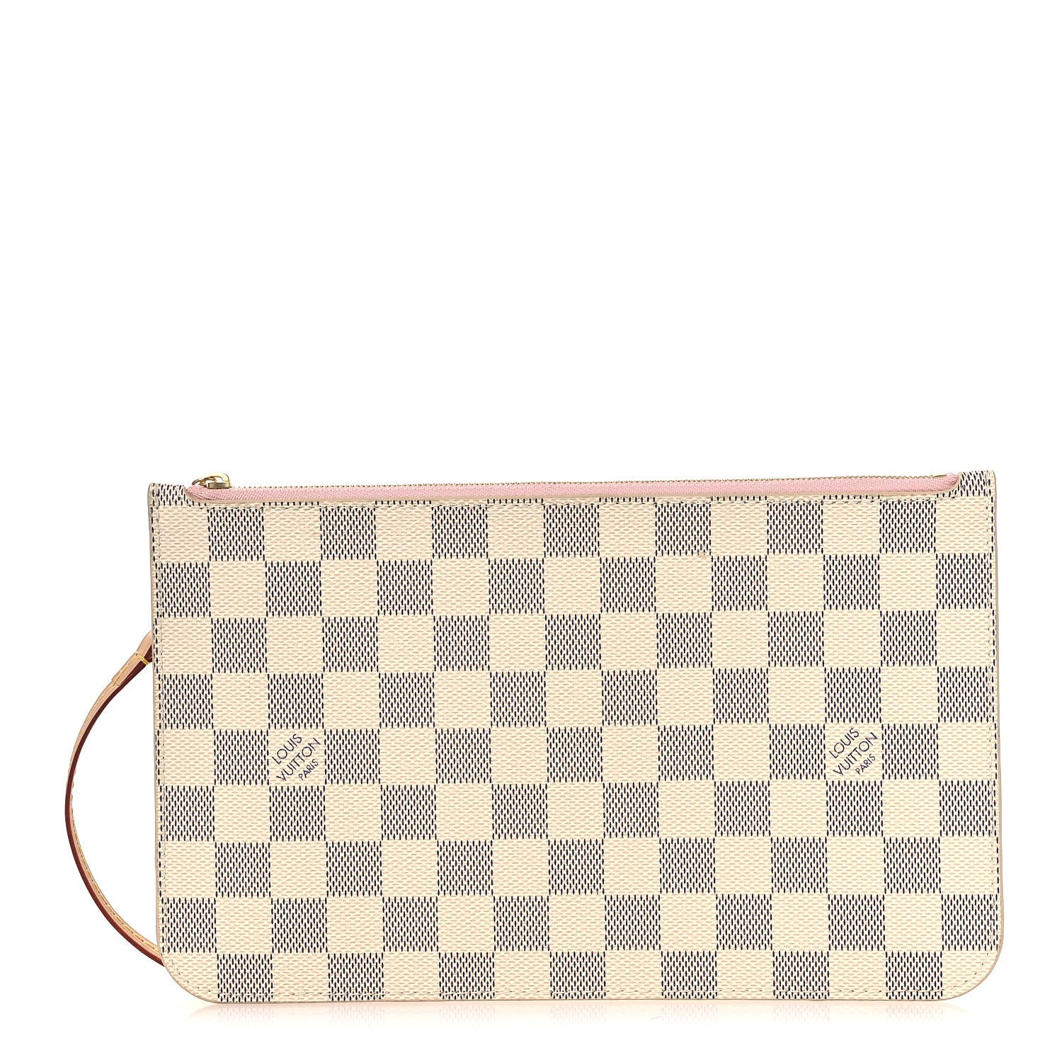 Louis Vuitton Damier Azur Neverfull MM GM Pochette Rose Ballerine 1 of 7