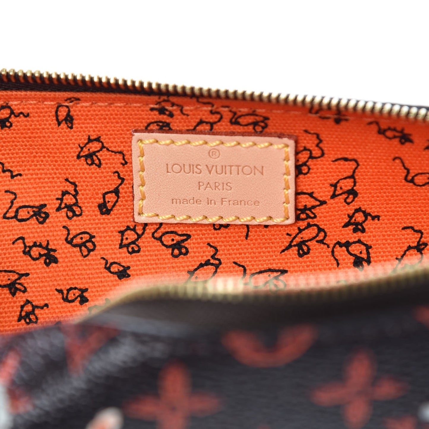 Catogram Elizabeth Pouch Orange Marron