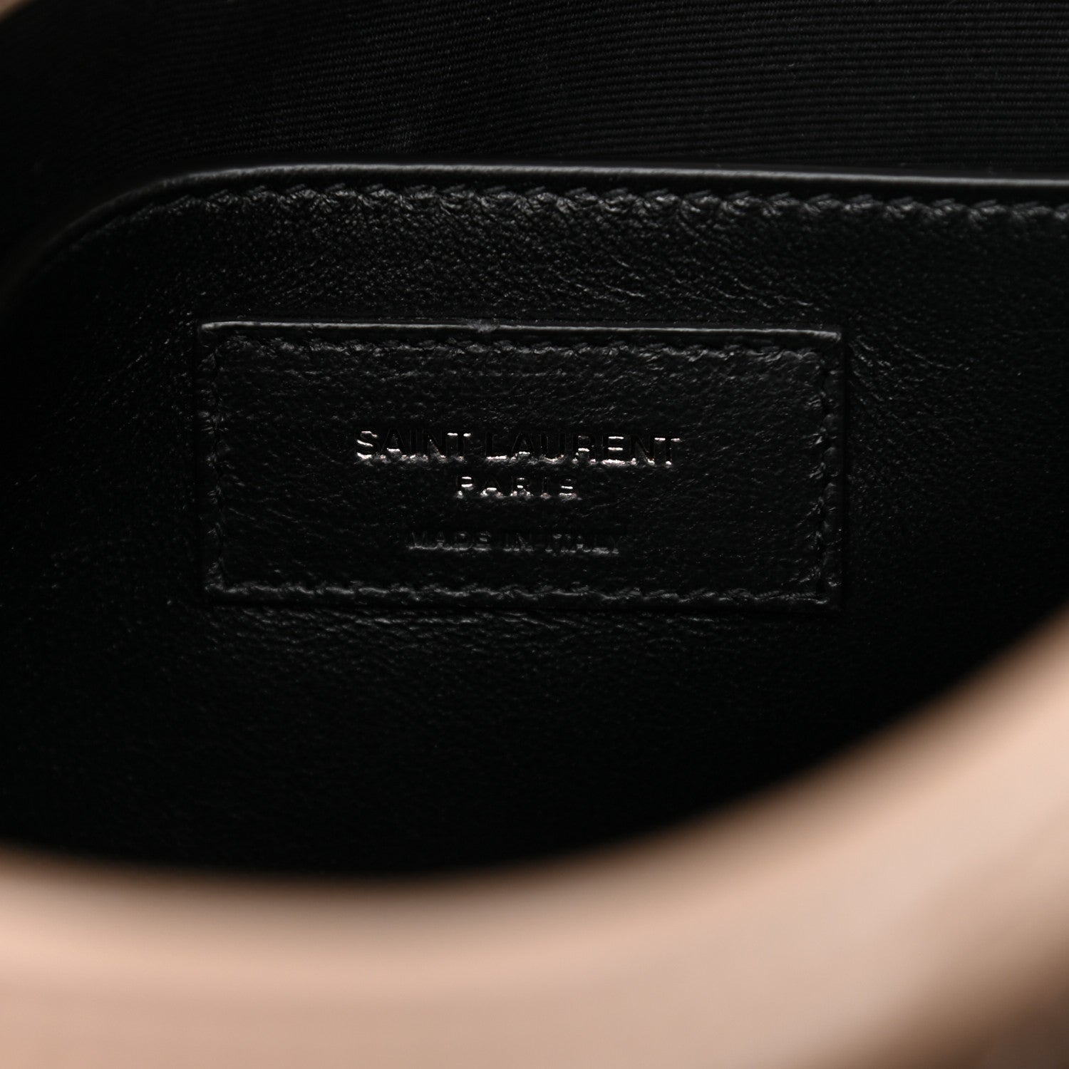 Saint Laurent Crinkled Calfskin Matelasse Monogram Baby Niki Chain Satchel Light Taupe 7 of 10
