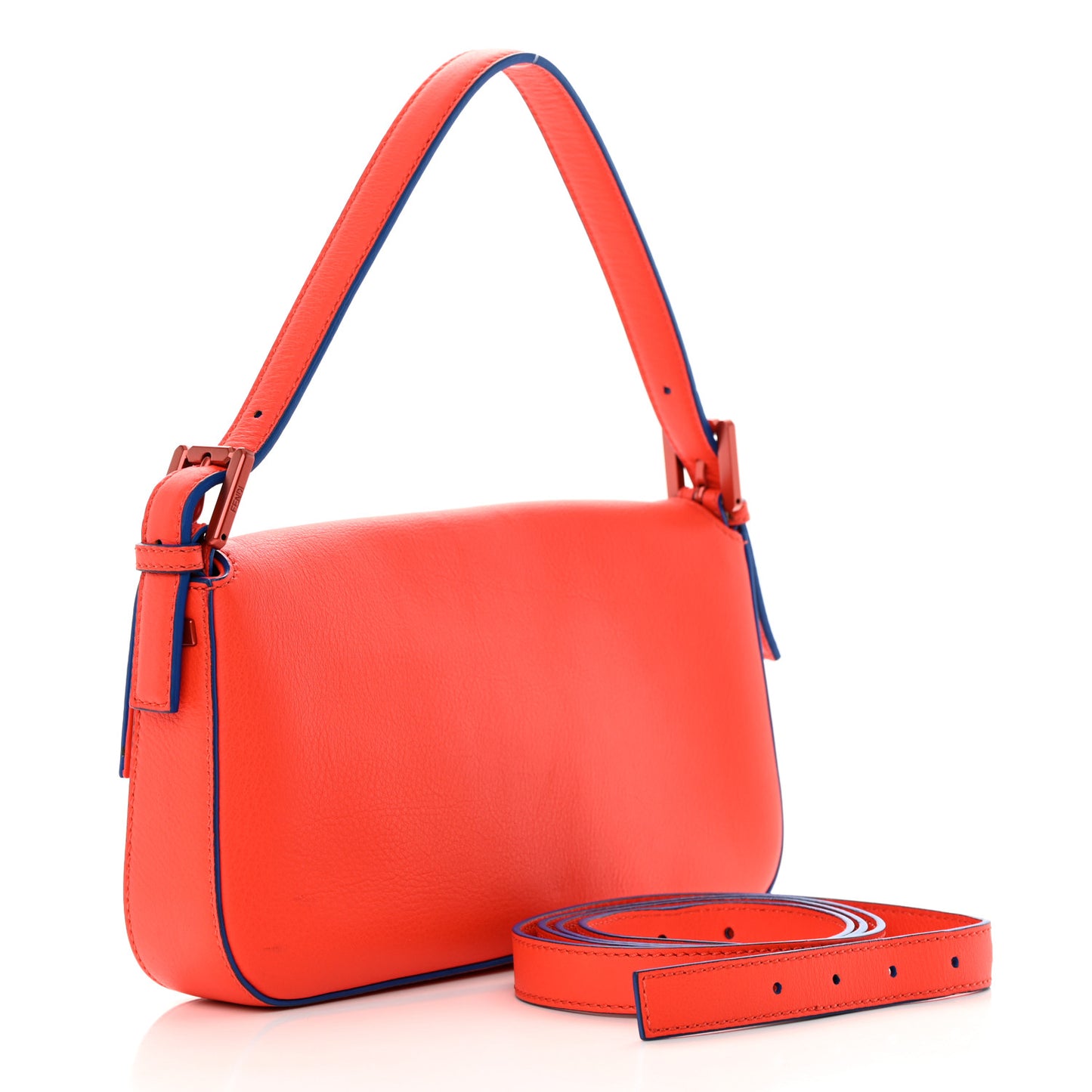 Vitello Dolce Elite Monster Eyes Bi-Color Baguette Papavero Black