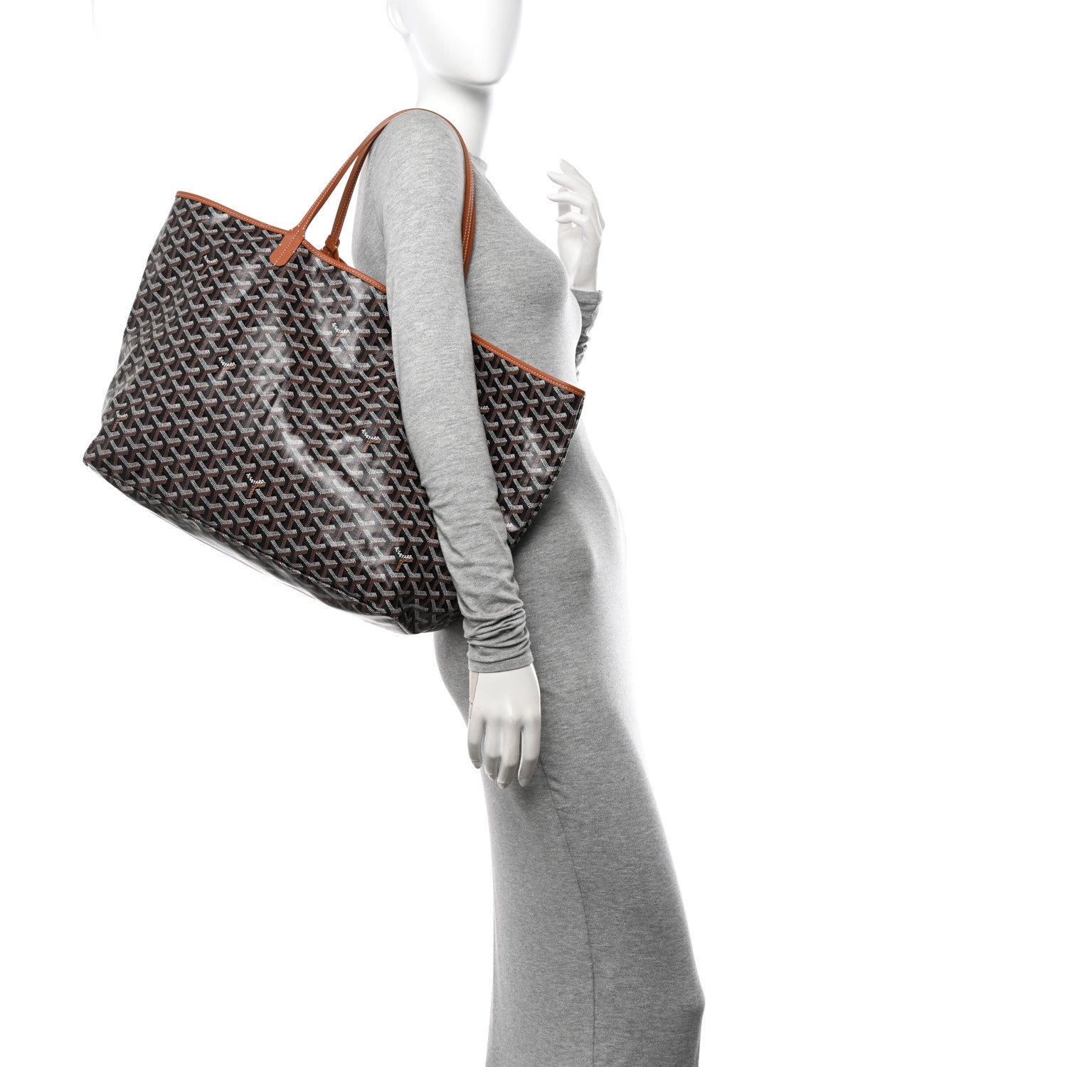 Goyard Goyardine Saint Louis GM Black Gold 2 of 12