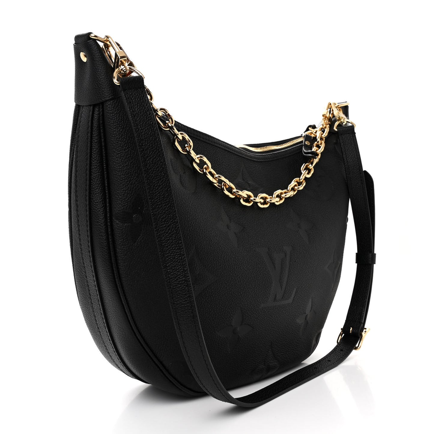 Empreinte Monogram Giant Loop Hobo Black