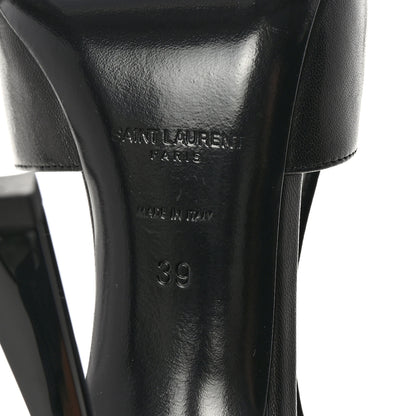 Saint Laurent Smooth Calfskin Jeanne 110 Slingback Pumps 39 Black Gold 7 of 10