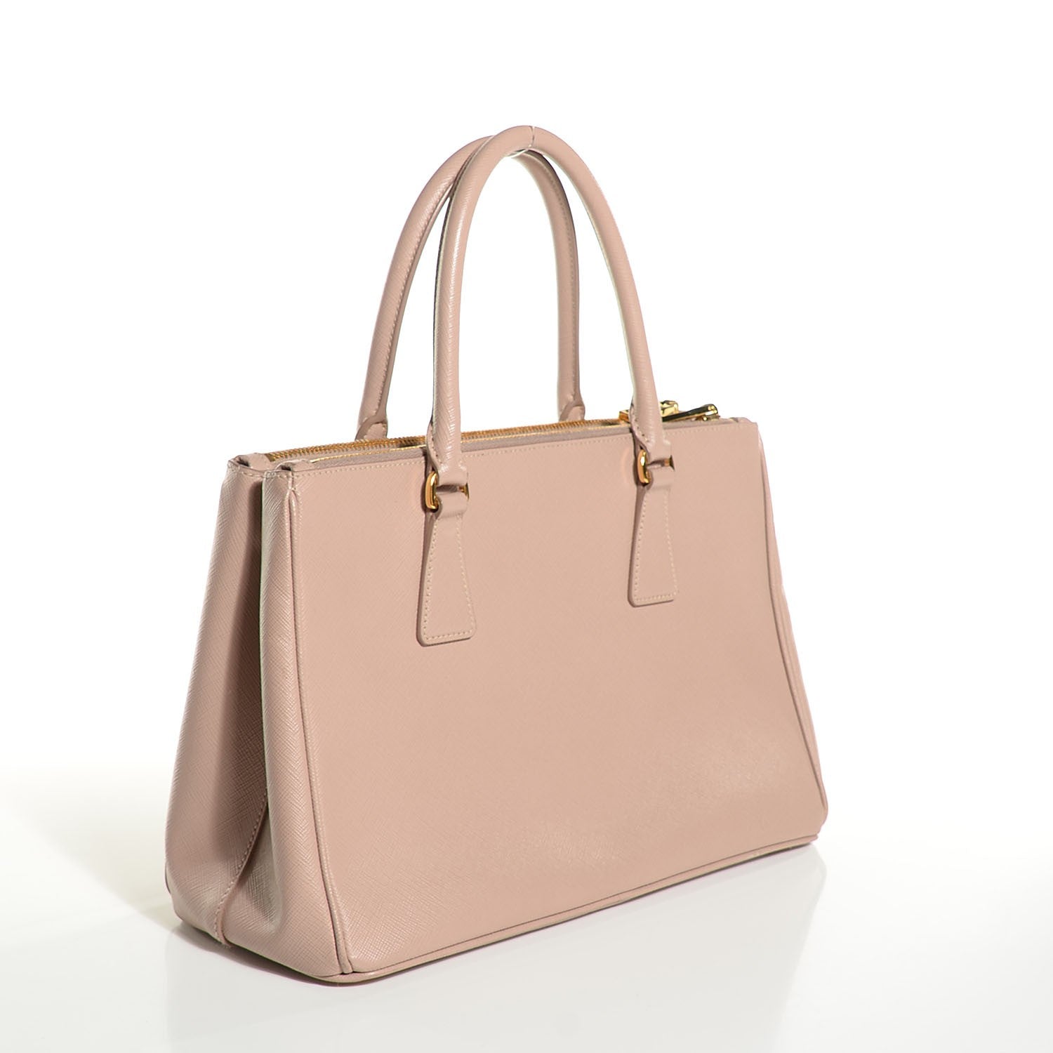 Prada Saffiano Lux Small Double Zip Tote Cammeo 3 of 10