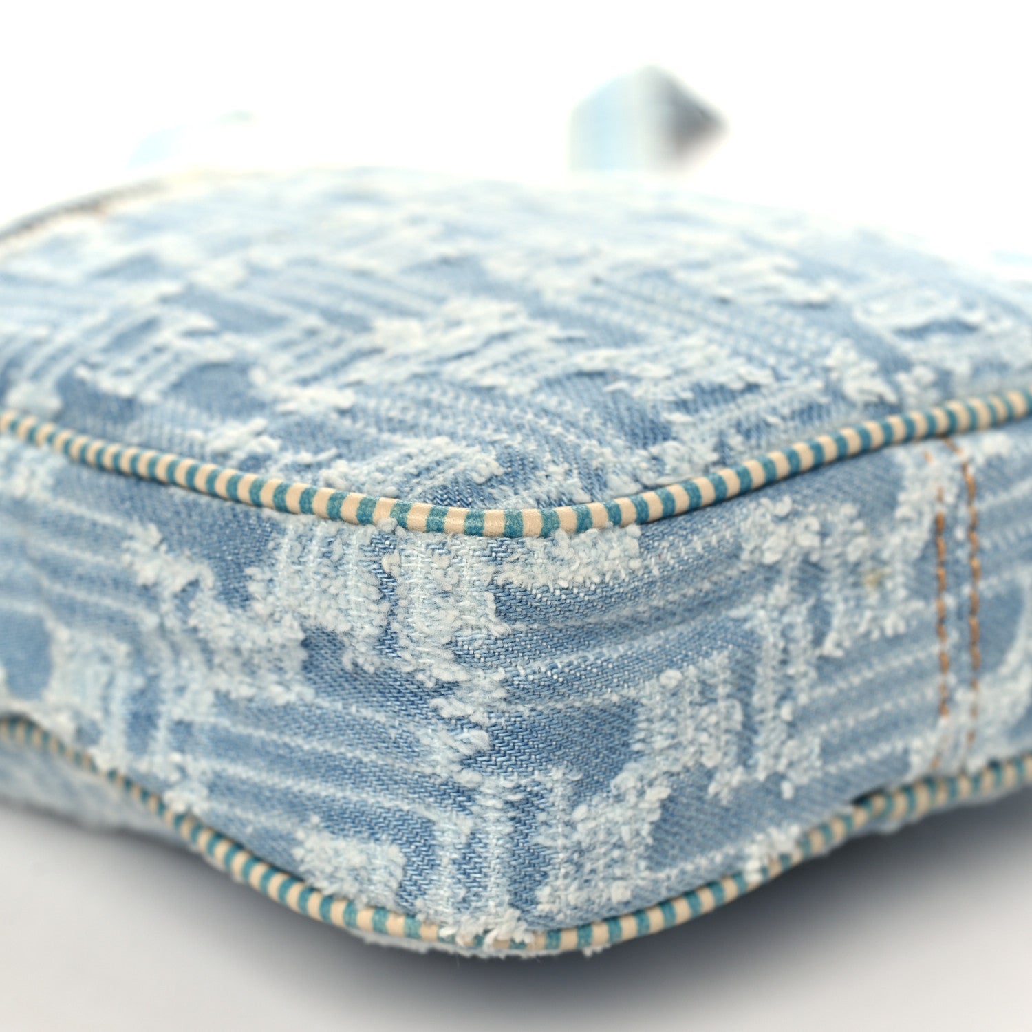 Fendi Denim Zucca Small Crossbody Bag Blue 7 of 8