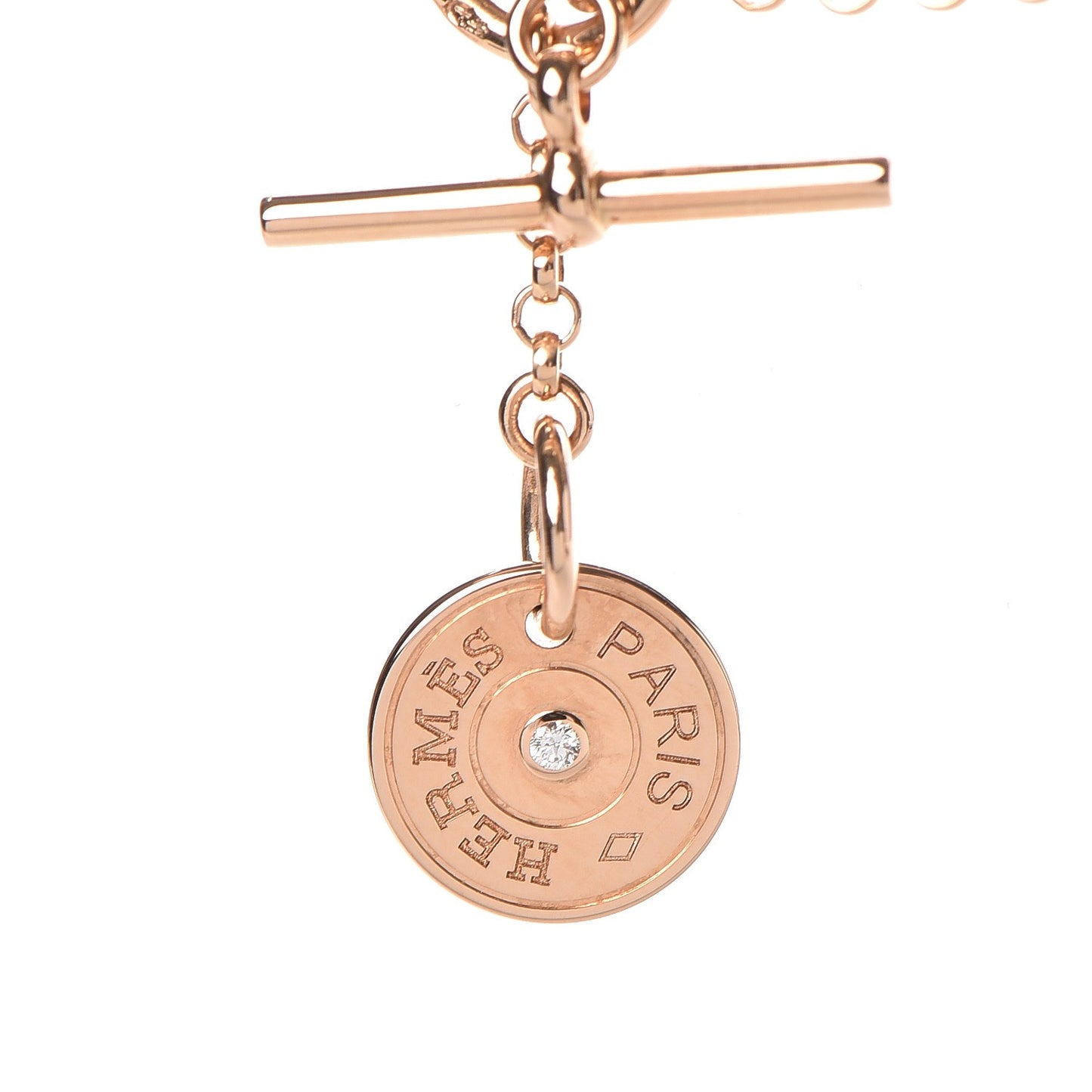 18K Rose Gold Diamond Gambade Bracelet SH