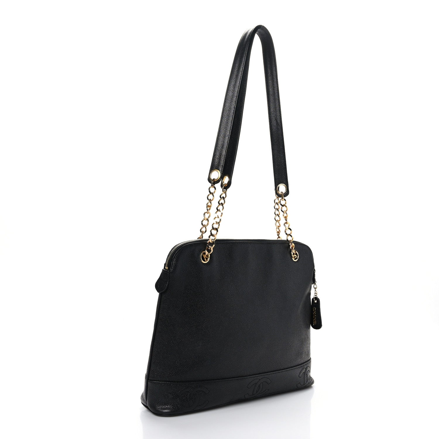 Chanel Caviar CC Shoulder Bag Black 2 of 7