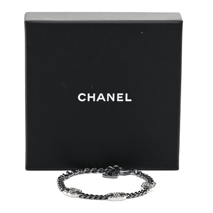 Chanel Crystal CC Chain Bracelet Silver 5 of 5