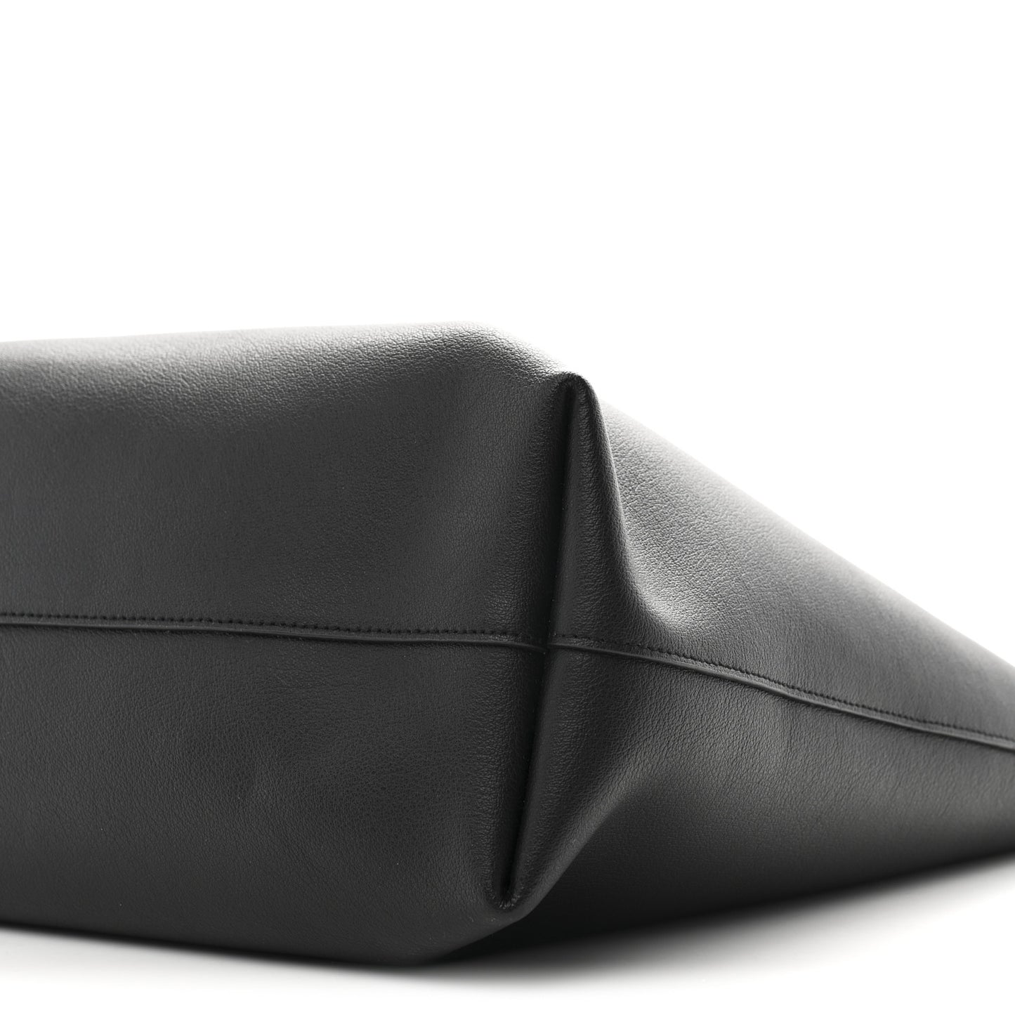 Calfskin Large Shopping Tote Black