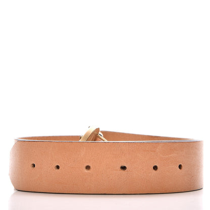 Gucci Calfskin Studded Interlocking G Belt 80 32 Tan 5 of 7