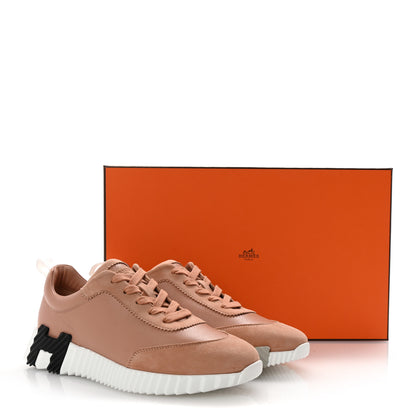 Hermes Sport Goatskin Suede Goatskin Bouncing Sneakers 39 Nude 9 of 9