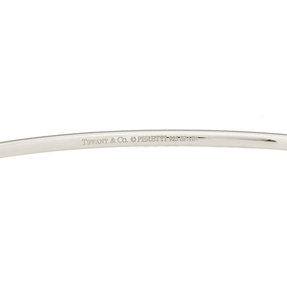 Tiffany Sterling Silver Elsa Peretti Open Heart Bangle 3 of 3