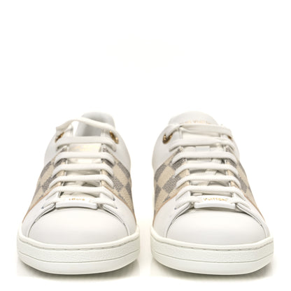 Louis Vuitton Damier Azur Front Row Sneaker 38 White 3 of 10