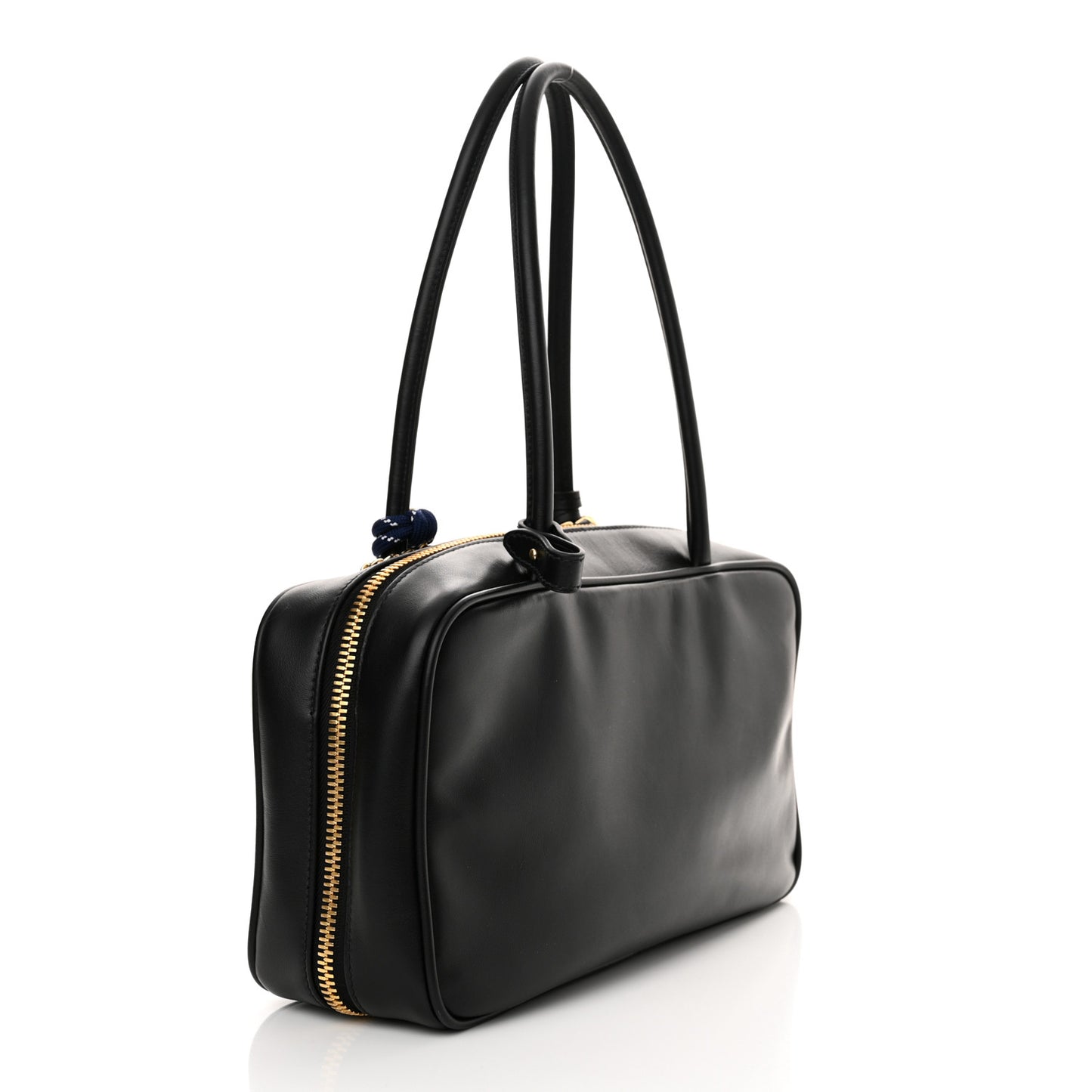 Calfskin Softy Medium Beau Top Handle Bag Black