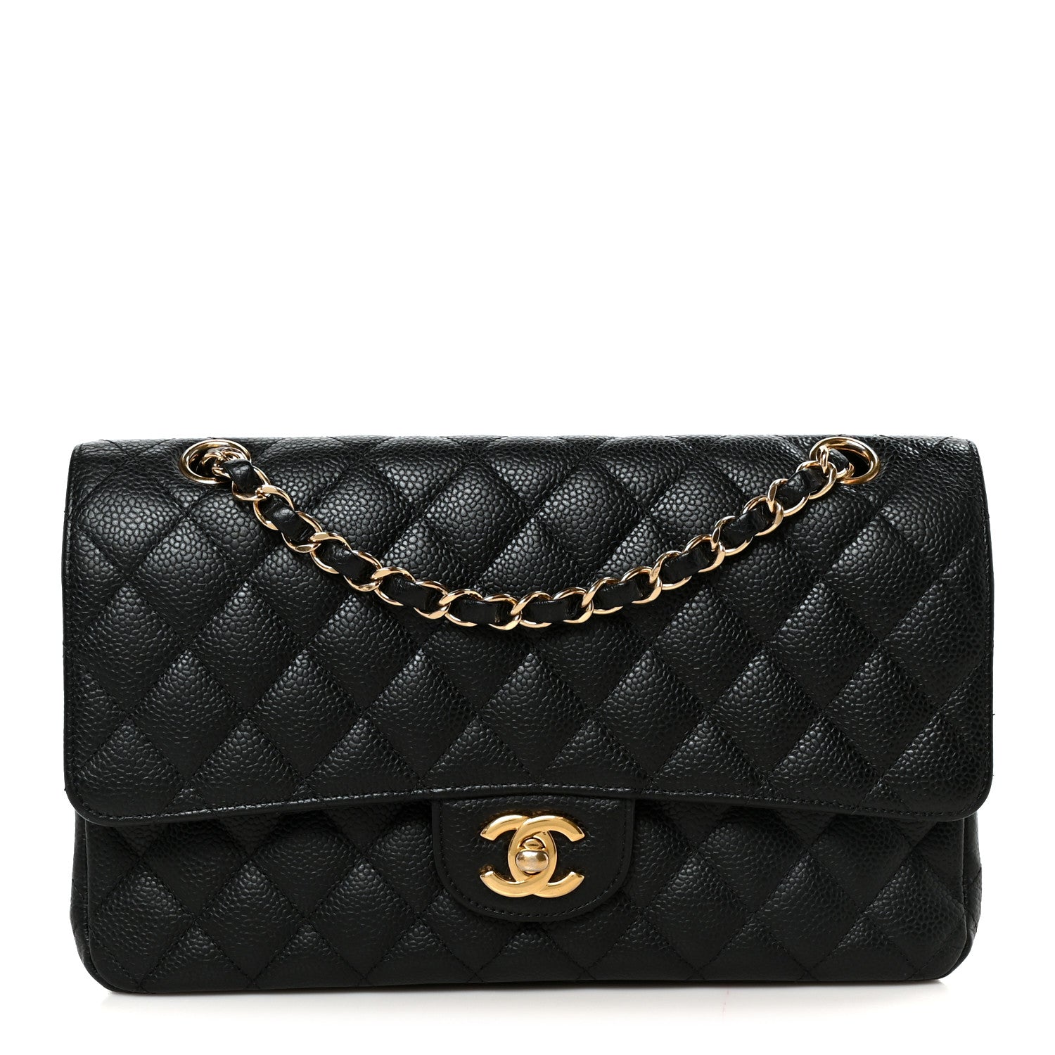 Chanel Caviar Quilted Medium Double Flap Black 1 of 10