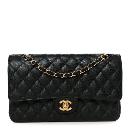 Chanel Caviar Quilted Medium Double Flap Black 1 of 10